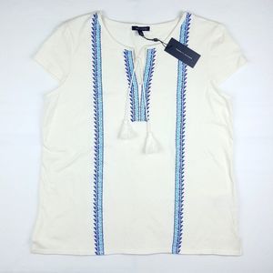 Tommy Hilfiger Women's Embroidered Peasant Shirt